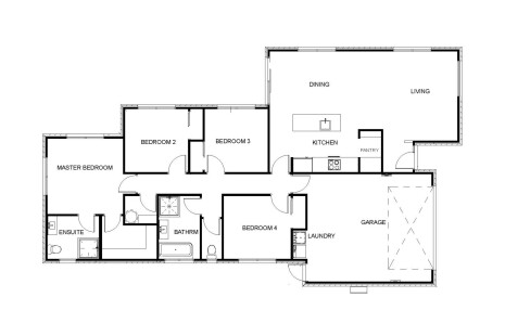 Canterbury Amy House Plan | House Only
