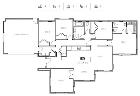 Lot 230 Camrose Estate, Methven, NZ | House And Land | William Plan