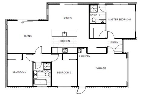 Canterbury Marcus House Plan | House Only
