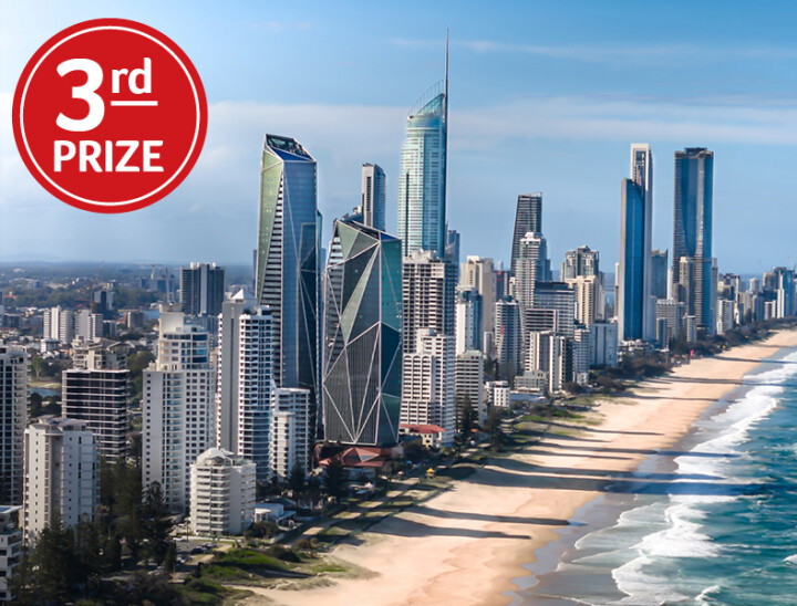 lottery 153 win travel in Gold Coast